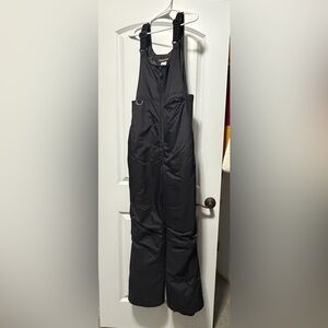 Black Insulated Ski Bib